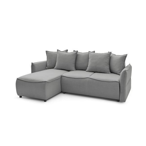 Svetlosivá rozkladacia rohová pohovka (ľavý roh) Leon – Bobochic Paris-image-3