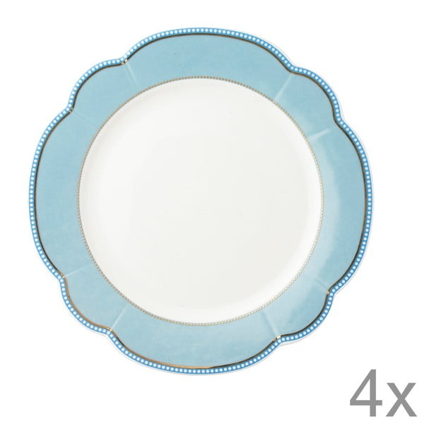 Porcelánový tanier  Minitie od Lisbeth Dahl, 19 cm, 4 ks
