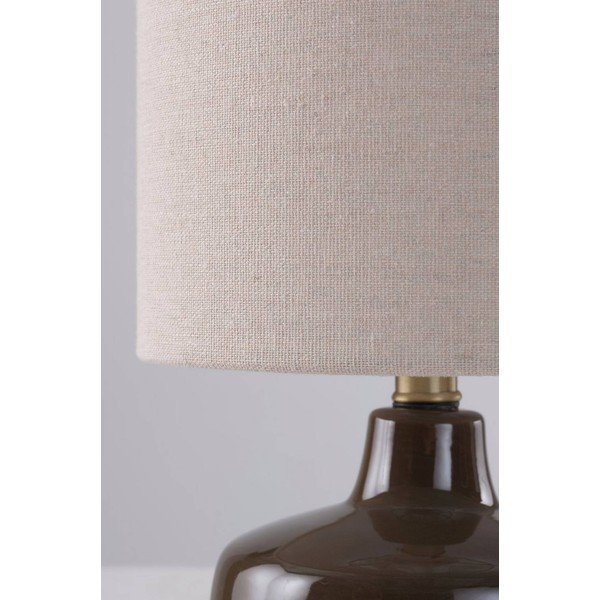 Hnedá/krémovobiela keramická stolová lampa (výška  29 cm) Laila – Jotex-image-3