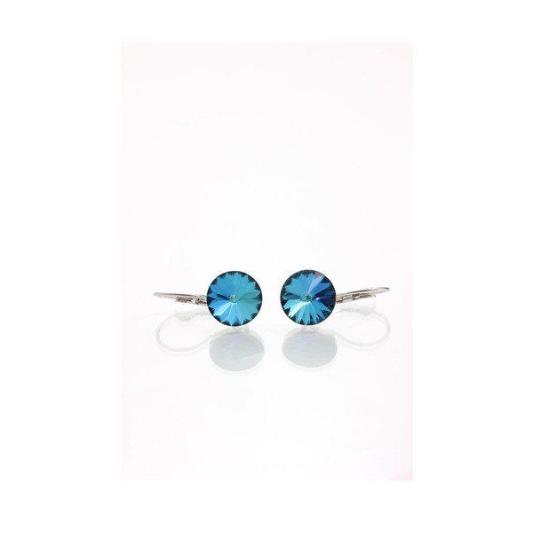 Modré náušnices krištáľmi Swarovski® Yasmine Longie