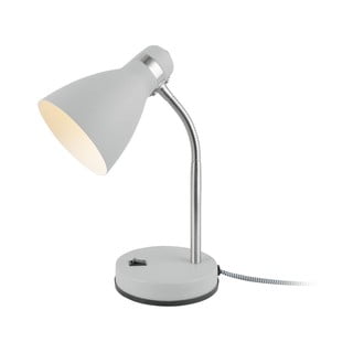 Biela stolová lampa Leitmotiv Study, výška 30 cm