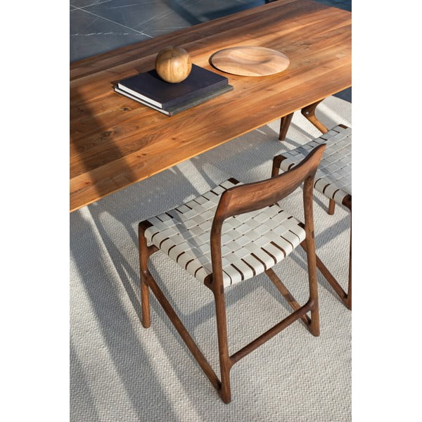 Biela/hnedá jedálenská stolička Fawn – Gazzda-image-3