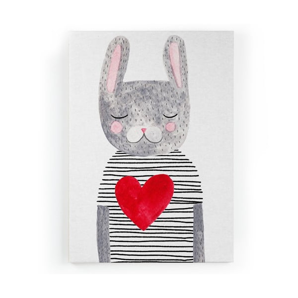 Plátno Little Nice Things Rabbit, 60 x 40 cm