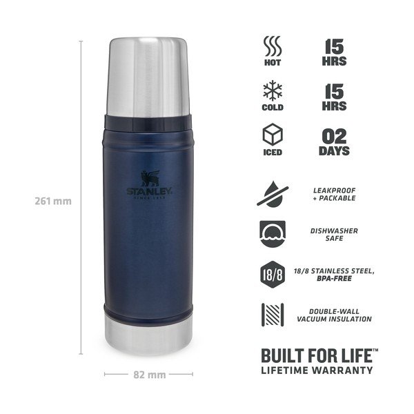 Modrá termoska s hrnčekom 470 ml – Stanley-image-3