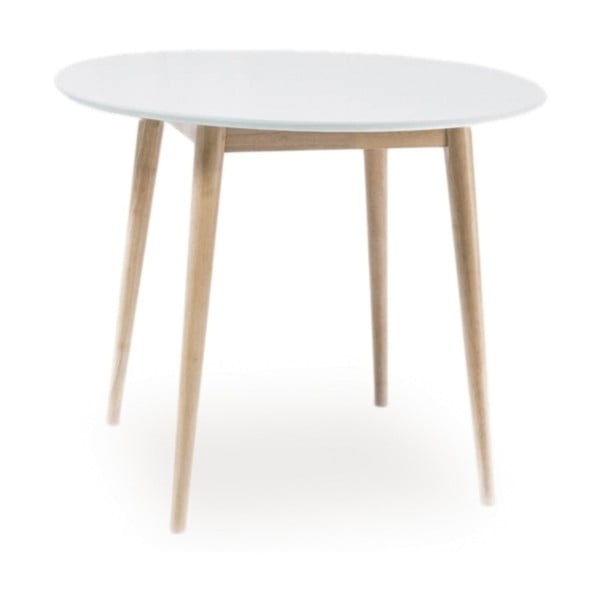 Stôl s bielou doskou Signal Larson, ⌀ 90 cm