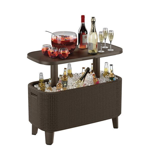 Záhradný stolík so zásobníkom na ľad 83.5x40.5 cm Bevy – Keter-image-2