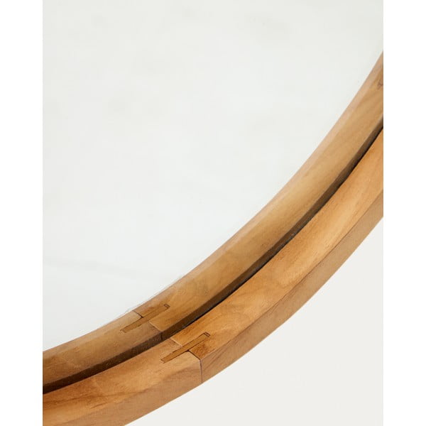 Nástenné zrkadlo s dreveným rámom 45x95 cm Magda – Kave Home-image-2