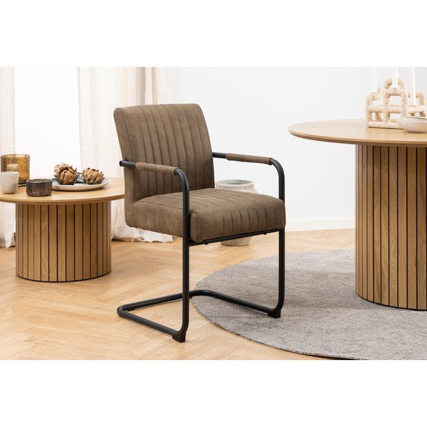 Hnedé jedálenské stoličky v súprave 2 ks Adele – Actona-image-2