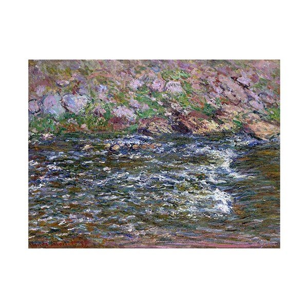 Obraz Claude Monet - Rapids on the Petite Creuse at Fresselines, 40x30 cm