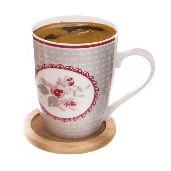 Drevené tácky v súprave 6 ks so stojanom v prírodnej farbe – Orion-image-1