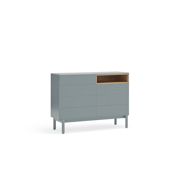 Modrá/sivá nízka komoda 120x90 cm Corvo – Teulat-image-2