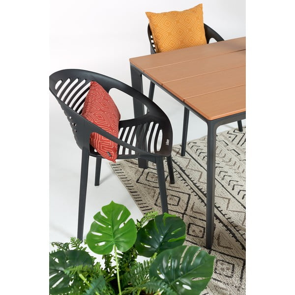 Čierne záhradné kreslo Bonami Essentials Joanna-image-1