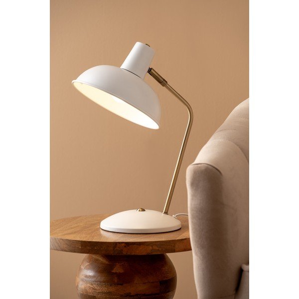 Biela stolová lampa Leitmotiv Hood-image-1