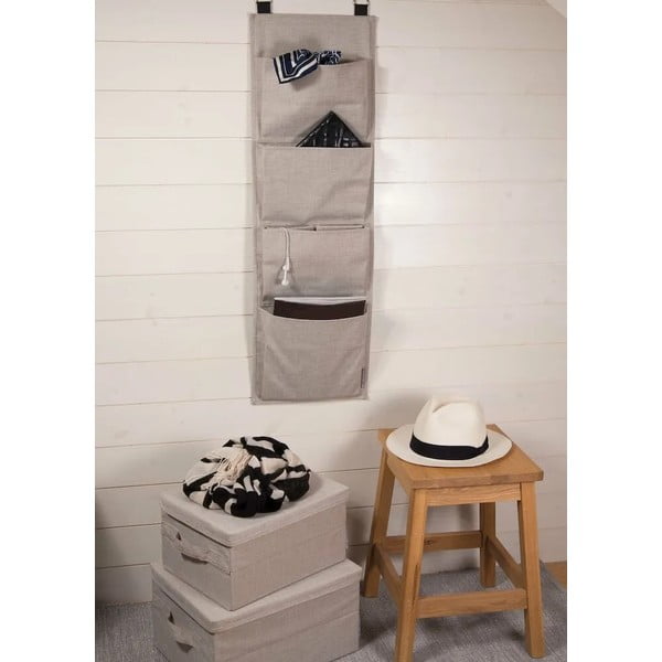 Čierny látkový úložný box s vekom 45x34x25 cm Soft Storage – Bigso-image-1