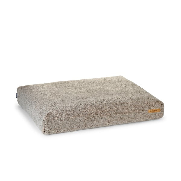Béžový matrac pre psa z materiálu buklé 120x90 cm Senso Greige L – MiaCara