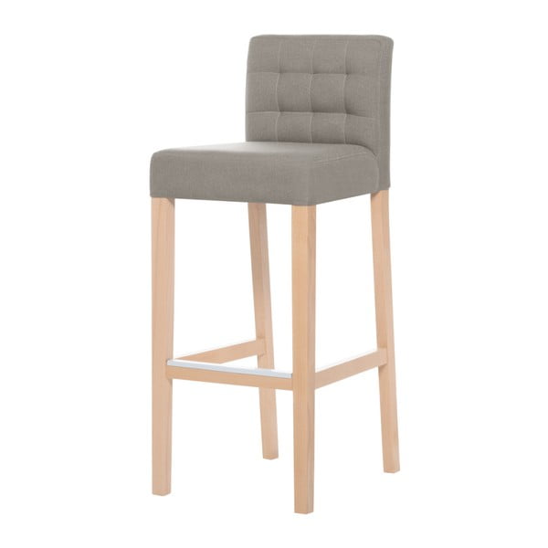 Béžová barová stolička s hnedými nohami Ted Lapidus Maison Jasmin
