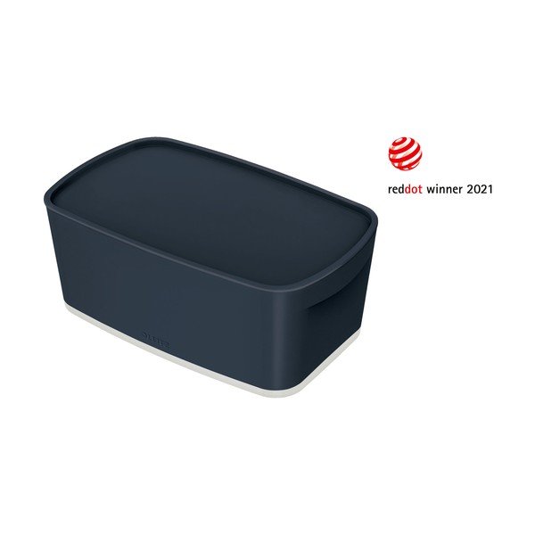 Sivá úložná škatuľa s vekom Leitz Cosy, objem 5 l-image-2