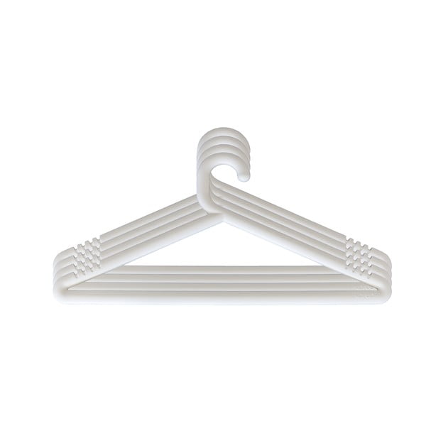 Sada 4 bielych vešiakov Karup Design Hongi White-image-1