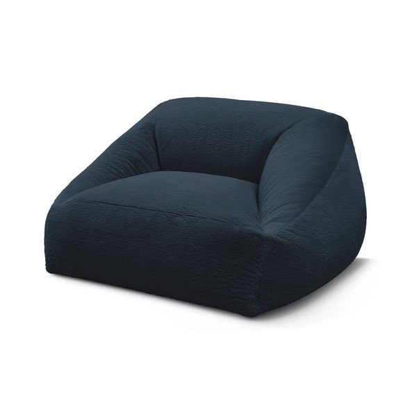 Tmavomodrý sedací vak z umelej kožušiny Lilibet – Bobochic Paris