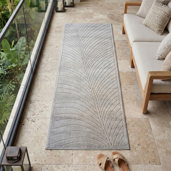 Vnútorný a vonkajší behúň v striebornej farbe 80x250 cm Nova 1204 – Ayyildiz Carpets-image-1