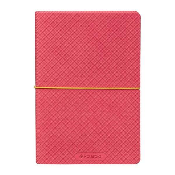 Ružový zápisník s gumičkou Polaroid Flexi, A5