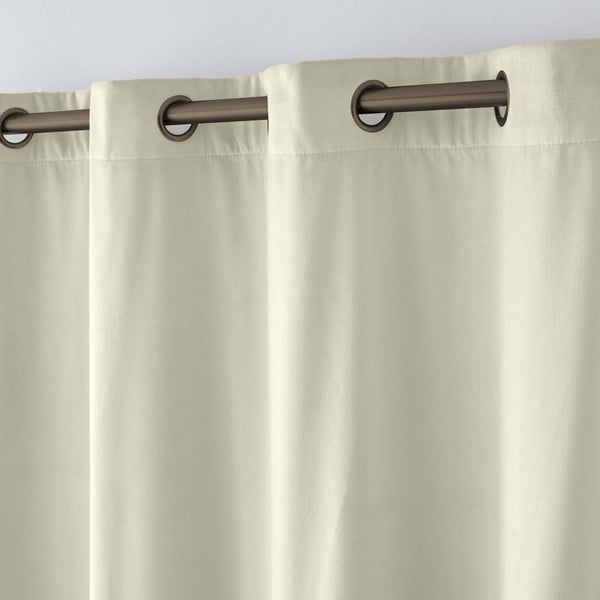 Krémový zamatový termo záves 140x260 cm Polarchic – douceur d'intérieur-image-3