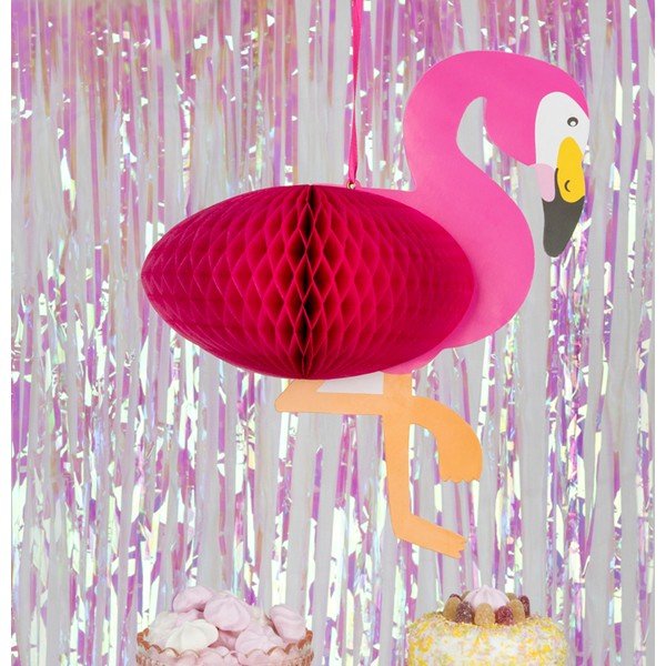 Papierová dekorácia Rex London Flamingo Honeycomb-image-1