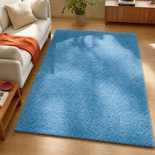Modrý koberec Universal Aqua Liso, 57 × 110 cm-image-1