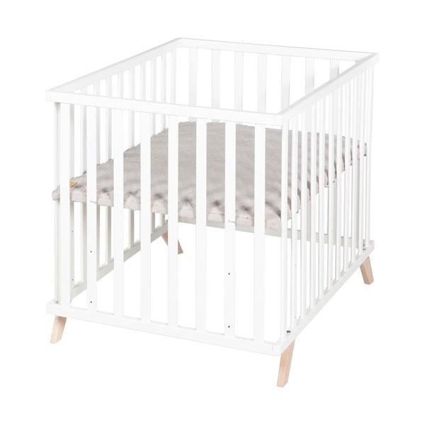 Biela detská ohrádka z bukového dreva 75x100 cm Lil Planet – Roba-image-2