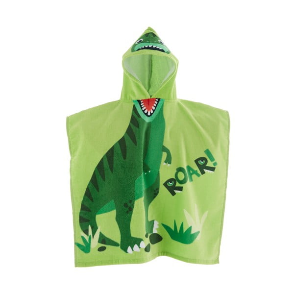 Zelené bavlnené detské pončo Dinosaur – Catherine Lansfield
