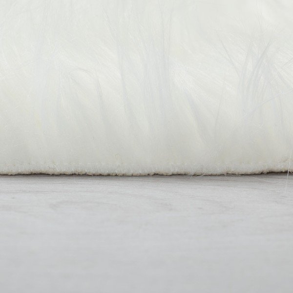 Biely okrúhly koberec ø 120 cm Sheepskin - Flair Rugs-image-4