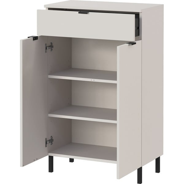 Krémová vysoká kúpeľňová skrinka 60x97 cm Arcena – Germania-image-3