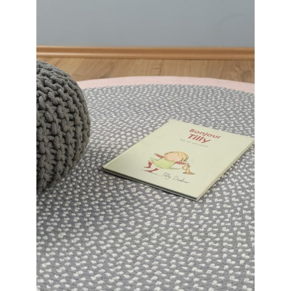 Detský ručne vyrobený koberec Nattiot Brenda Rose, ∅ 120 cm-image-4