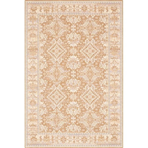 Svetlohnedý vlnený koberec 200x300 cm Carol – Agnella