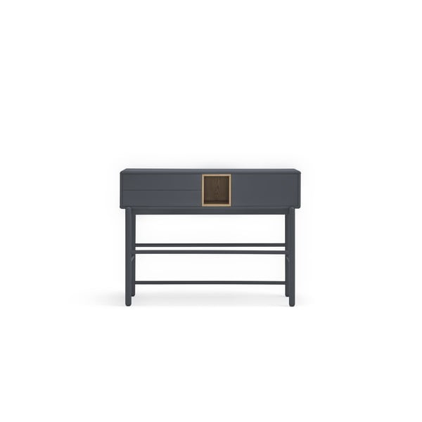 Tmavosivý konzolový stolík 35x120 cm Corvo - Teulat
