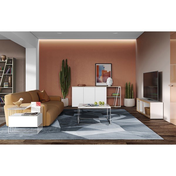 Mramorový konferenčný stolík 75x75 cm Gleam - TemaHome-image-1