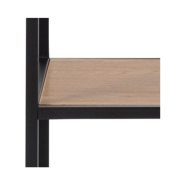 Knižnica v dekore duba v čierno-prírodnej farbe 135x185 cm Seaford – Actona-image-4