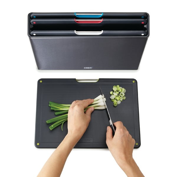 Dosky v súprave 4 ks so stojanom 7x35.5 cm Folio – Joseph Joseph-image-3