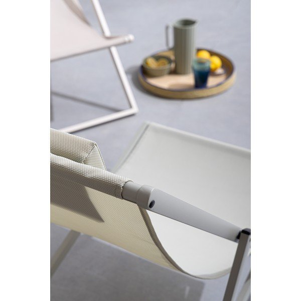 Taupe kovové záhradné ležadlo Taylor – Bizzotto-image-4