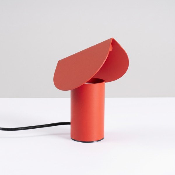 Červená hliníková LED stolová lampa (výška  15 cm) BISCUIT – Thoro-image-3