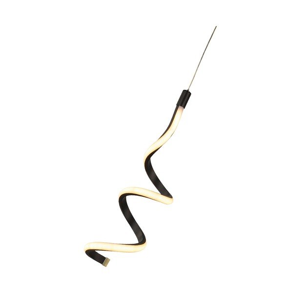 Čierne kovové LED závesné svietidlo ø 12 cm Hilton – Squid Lighting-image-2