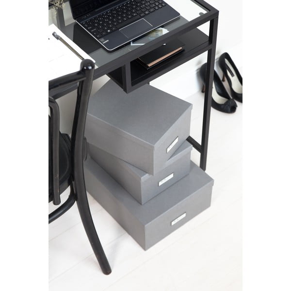 Súprava 3 sivých úložných škatúľ Bigso Box of Sweden Inge-image-1