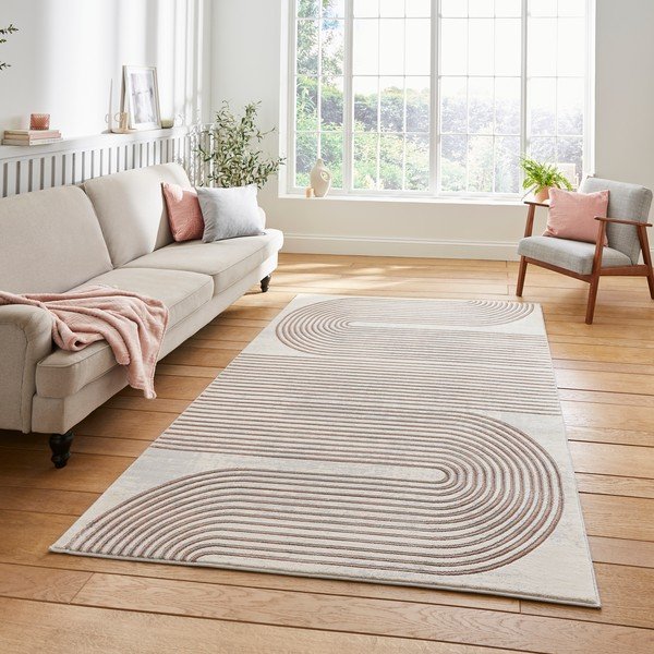 Ružovo-svetlosivý koberec 160x220 cm Apollo – Think Rugs-image-1