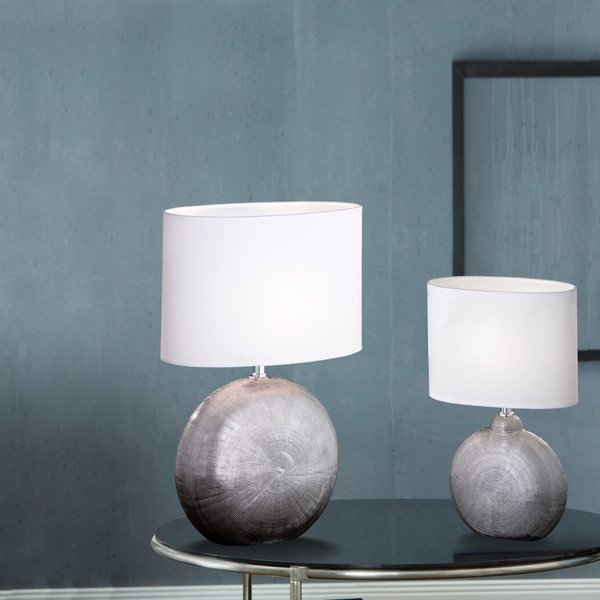 Biela stolová lampa Fischer & Honsel Foro, výška 53 cm-image-4