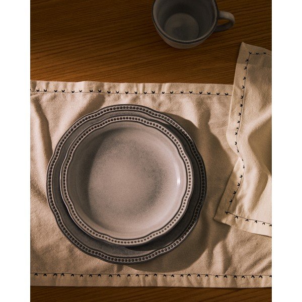 Modrý keramický tanier ø 27 cm Dovec – Kave Home-image-1