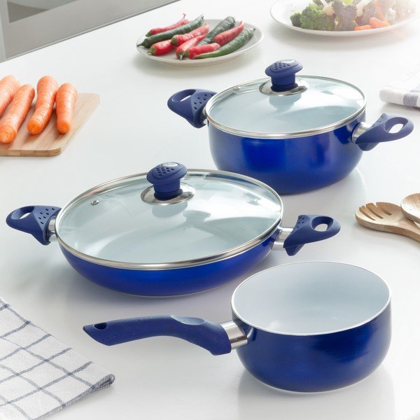 Modrá 5-dielna sada riadu InnovaGoods Chef-image-2