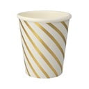 Papierové jednorazové tégliky v súprave 8 ks Gold Swirl – Meri Meri