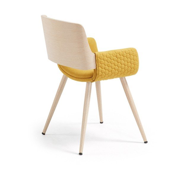 Horčicovožltá stolička Kave Home Andre-image-3