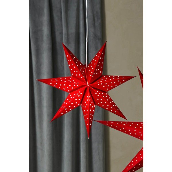 Červená závesná vianočná svetelná dekorácia na baterky ø 45 cm Blink – Markslöjd-image-2