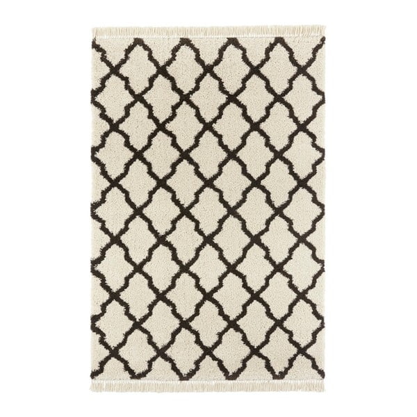 Krémovo-čierny koberec Mint Rugs Marino, 80 x 150 cm